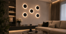 Deco Backlit Round Wall Light