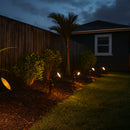 Nikau Garden Spotlight with Hood on Spike with Lamp