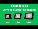 EconLED Domestic Sensor Floodlight - 10W