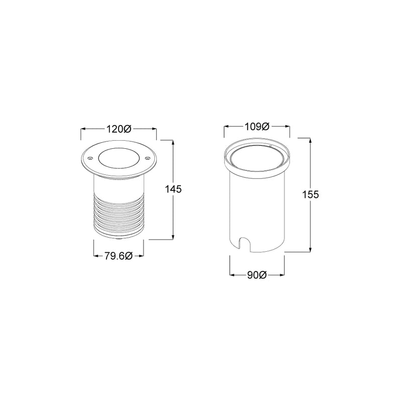 Inground Fixed Uplighter 15W