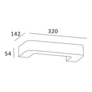 Chameleon - Paintable Plaster Bar - Surface Mounted Wall Light