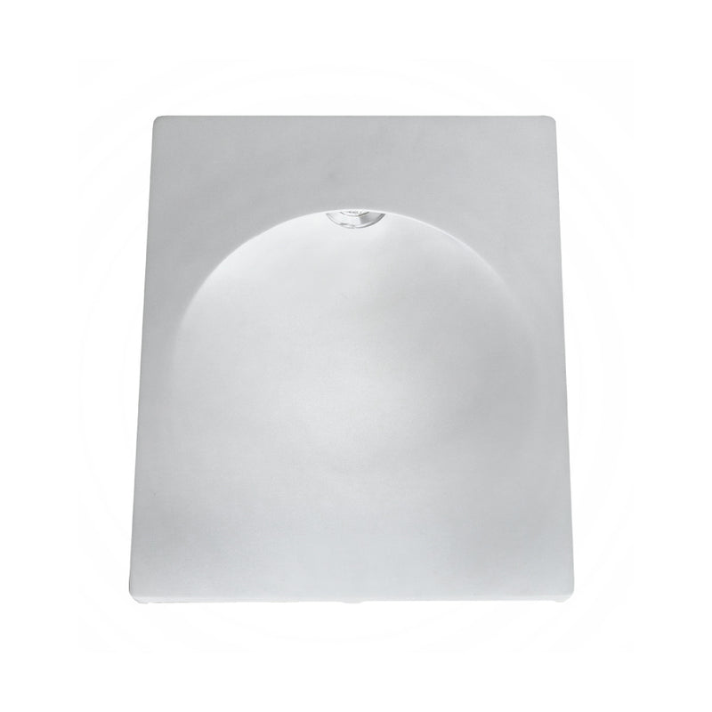 Chameleon - Large Paintable Plaster Recessed Stair Light