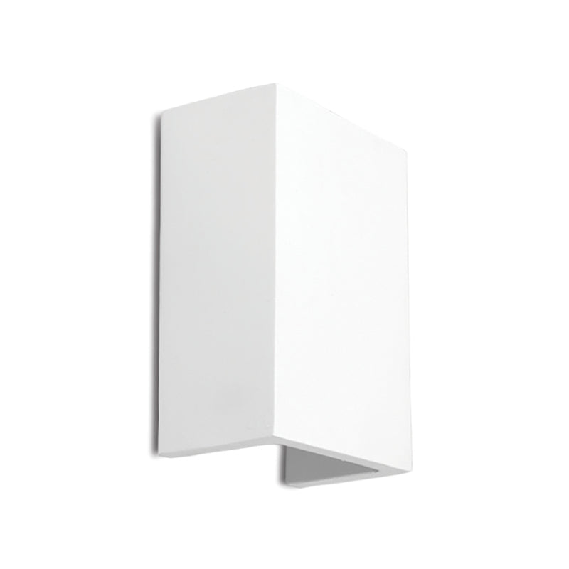 Chameleon - Paintable Plaster Rectangle - Surface Mounted Wall Light